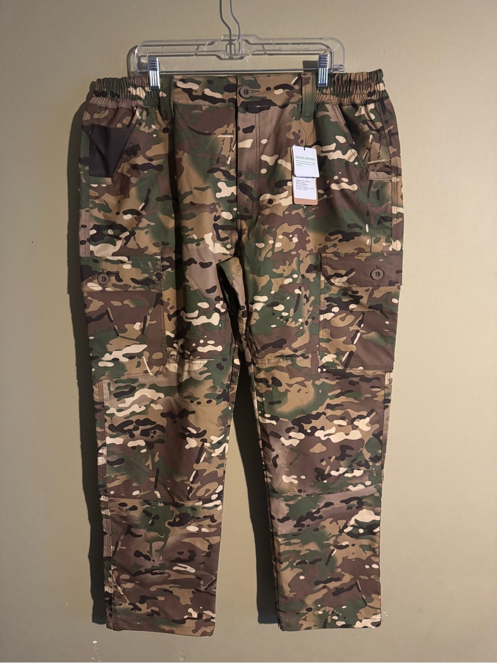 Men's Camouflage Cargo Pants - Green Brown Camo